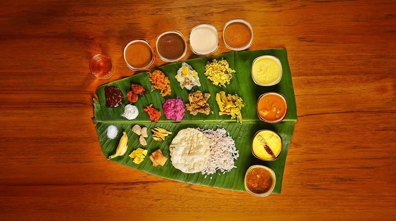 Kerala Sadya banana leaf wedding Guruvayur